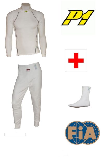 Pack sous-vêtements P1 Blanc FIA